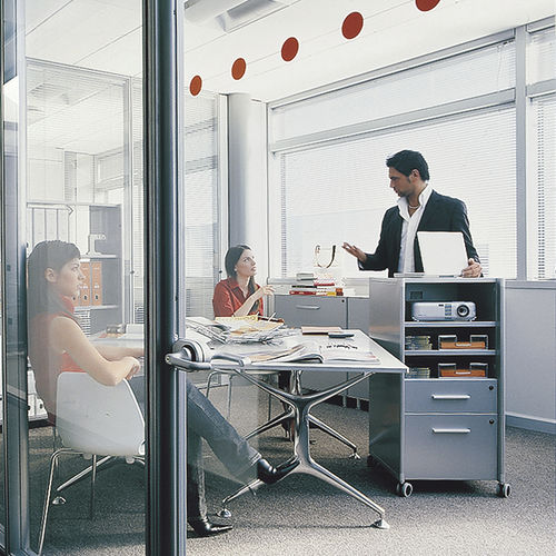 Multimedia trolley - TIDY MULTIMEDIA - Dieffebi - commercial / metal