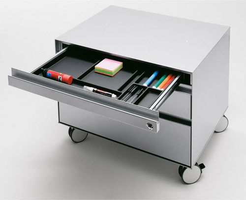 Steel office unit - NICE - Dieffebi - 2-drawer / on casters / key type
