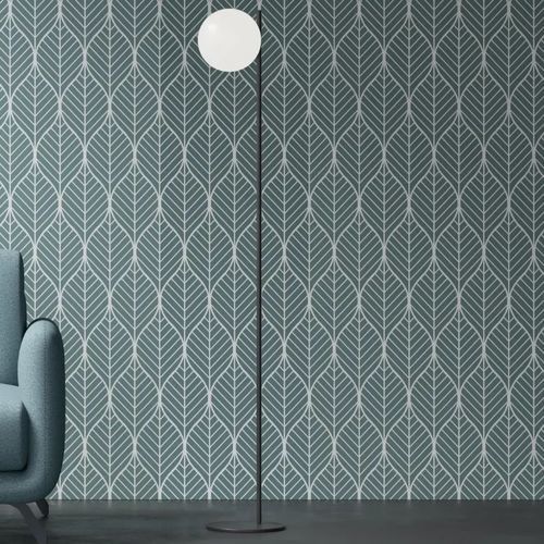 Contemporary wallpaper - LOSANGA - Doimo Salotti - patterned / orange / anthracite