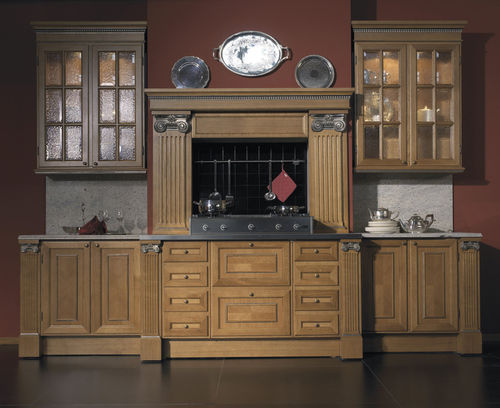 Classic kitchen - DEMETRA  - Elledue srl - wooden / with handle