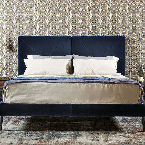 Double bed - CHARLOTTE  - Emmebi Industria Mobili - contemporary / upholstered / with headboard