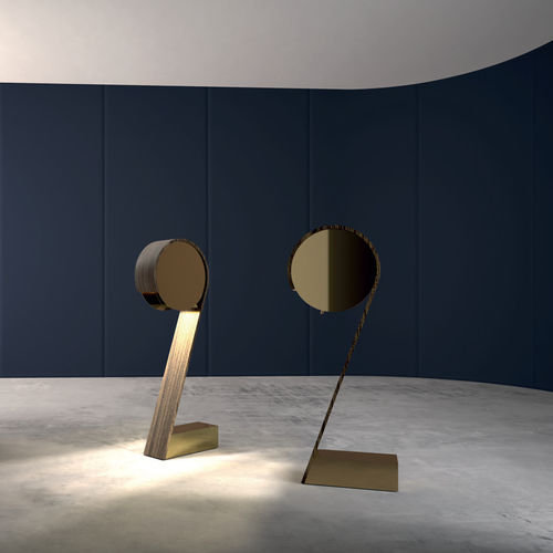Floor-standing lamp - TWO - Emmemobili - plywood / contemporary / corded