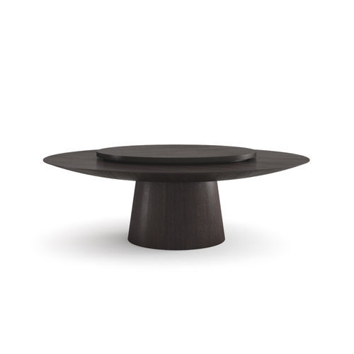 Lacquered wood table top - LAZY SUSAN  - Emmemobili - white / black / brown