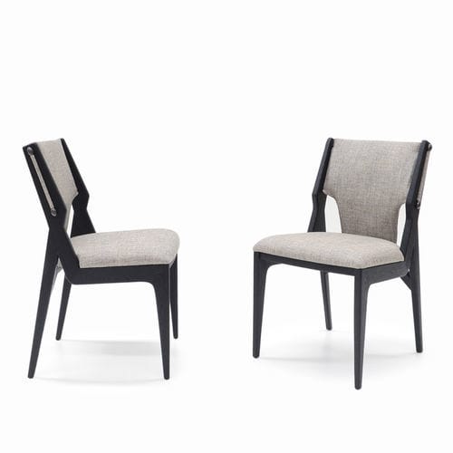 Contemporary chair - HERGON - Emmemobili - indoor / fabric / leather