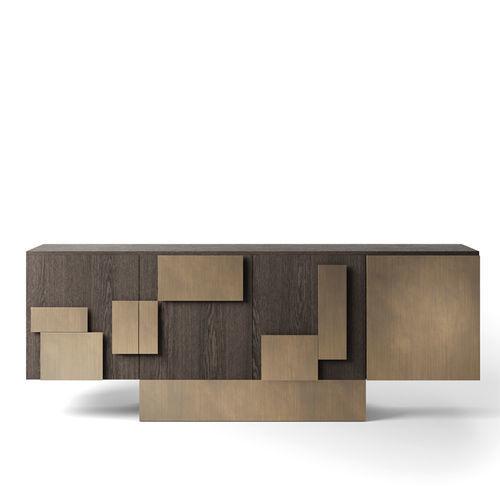 Contemporary sideboard - EVO-MOD - Emmemobili - oak / walnut / cherrywood
