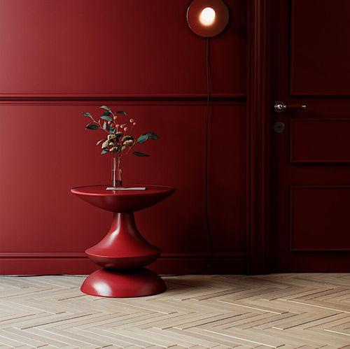Contemporary side table - BIRIGNAO - Emmemobili - solid wood / wood veneer / lacquered wood