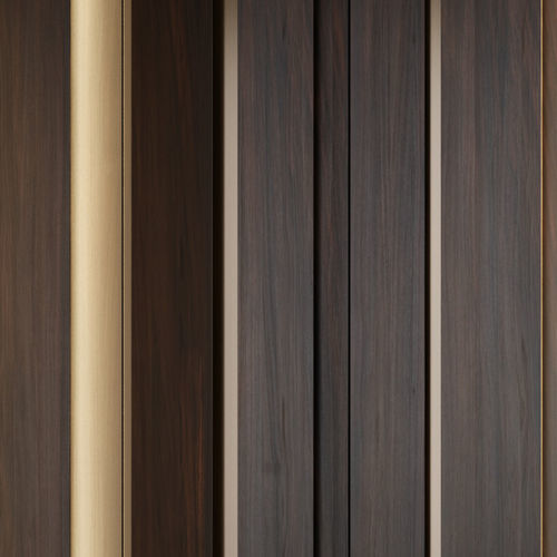 Interior wood panel - FRACTAL - Emmemobili - wall / oak / cherrywood
