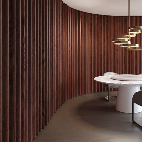 Interior wood panel - RIDEAU - Emmemobili - wall / oak / cherrywood