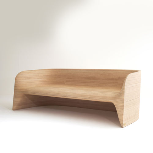 Contemporary sofa - KNOKKE  - Emmemobili - outdoor / solid wood / plywood