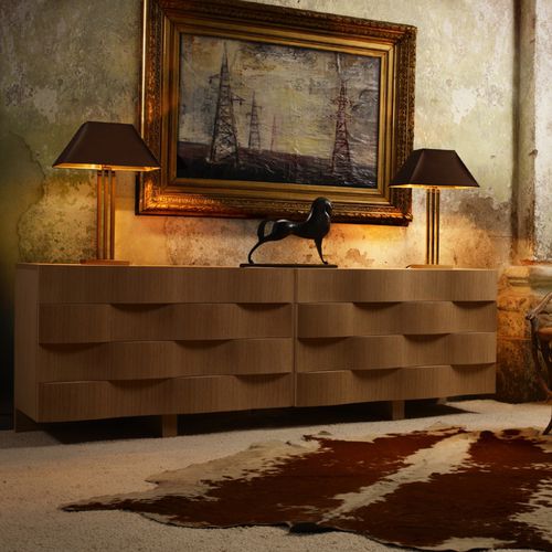 Contemporary sideboard - LERICI  - Emmemobili - oak / wenge / by Ferruccio Laviani