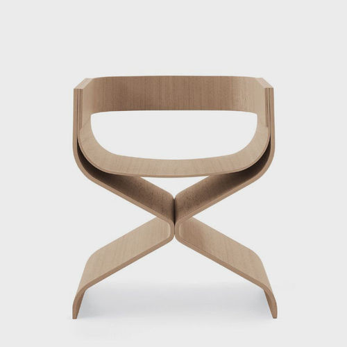 Contemporary chair - ROMA  - Emmemobili - indoor / oak / molded plywood