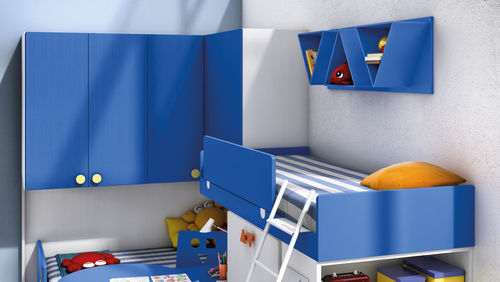 Blue children's bedroom furniture set - FIABA - BIANCANEVE - Faer Ambienti - boy's