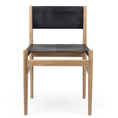 Contemporary chair - LEAF EST - Fenabel- The heart of seating - indoor / leather / solid wood
