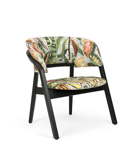 Contemporary armchair - PENAT LOUNGE - Fenabel- The heart of seating - fabric / wooden / upholstered