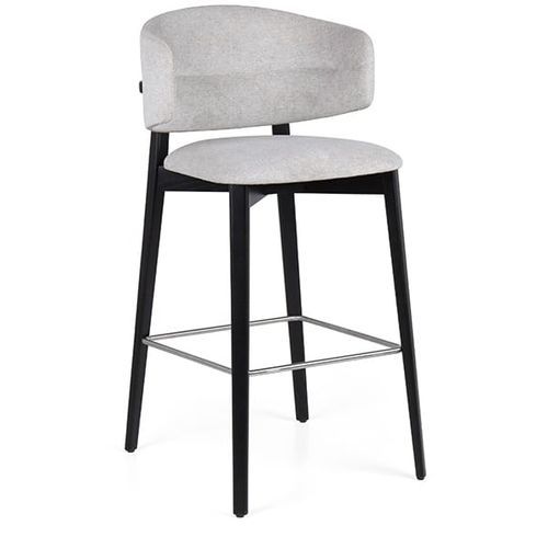 Contemporary bar chair - COFFEE EST - Fenabel- The heart of seating - indoor / fabric / wooden