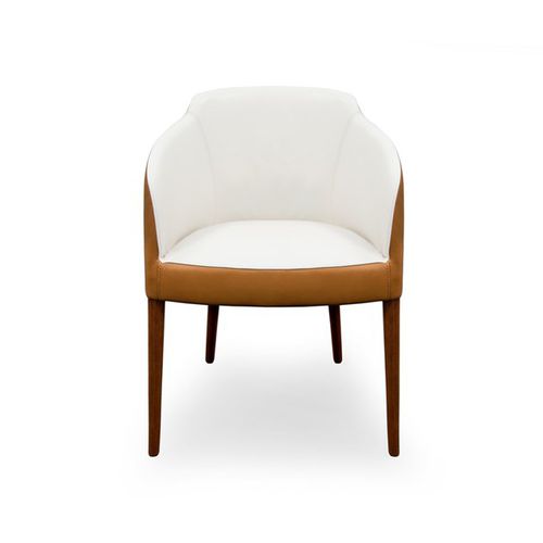 Contemporary chair - ROD  - Formitalia Group - indoor / leather / hardwood base