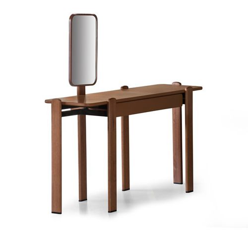 Contemporary dressing table - ROD - Formitalia Group - wooden / leather / 1-seat