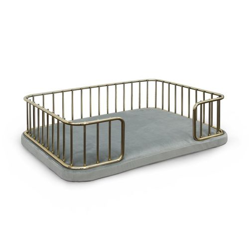 Leather dog basket - CHARLESTON - Formitalia Group - metal