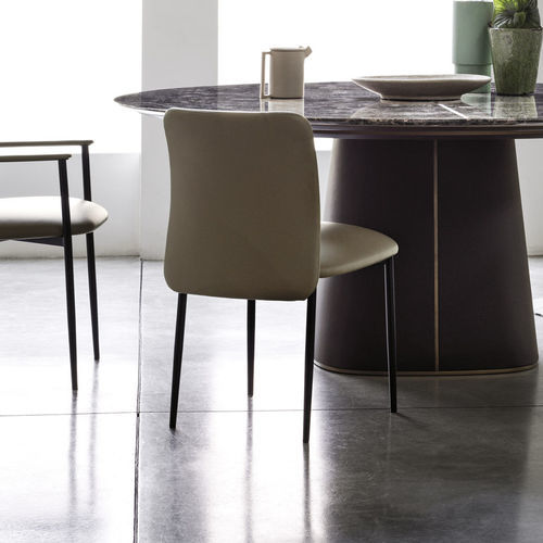 Contemporary chair - Siloe - Frag - indoor / fabric / leather