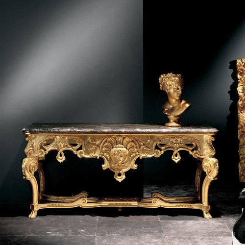 Classic sideboard table - COMTESSE 5007 - Fratelli Boffi - stone / metal base / rectangular