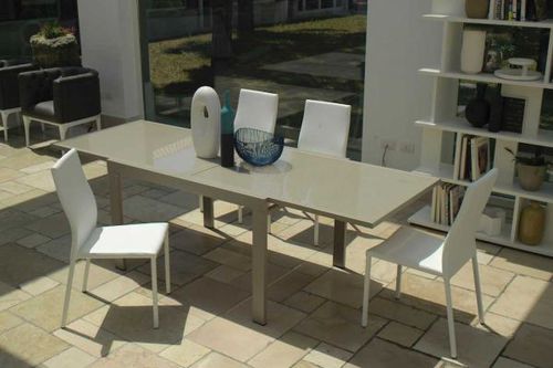 Contemporary table - T47 TECHNO - Friulsedie Sud by Dalmasson - metal / metal base / rectangular
