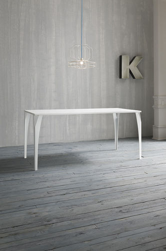 Contemporary table - CHARME - Gaber - metal / rectangular