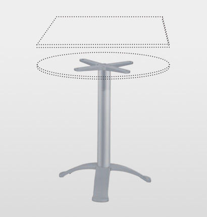 Aluminum table base - BG3K - Gaber - contemporary / commercial