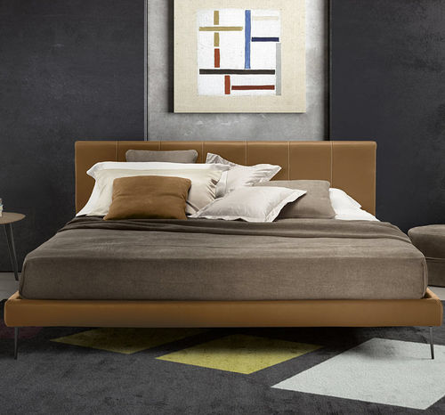 Double bed - CLIO NIGHT - Gamma Arredamenti International - contemporary / upholstered / with upholstered headboard