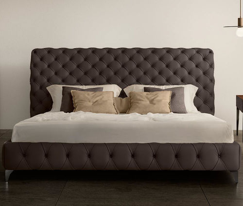 Double bed - ASTON ALTO NIGHT - Gamma Arredamenti International - contemporary / upholstered / with upholstered headboard
