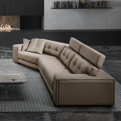 Modular sofa - SOLEADO - Gamma Arredamenti International - corner / contemporary / leather