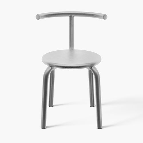 Contemporary visitor chair - TORNO - + HALLE - outdoor / indoor / leather