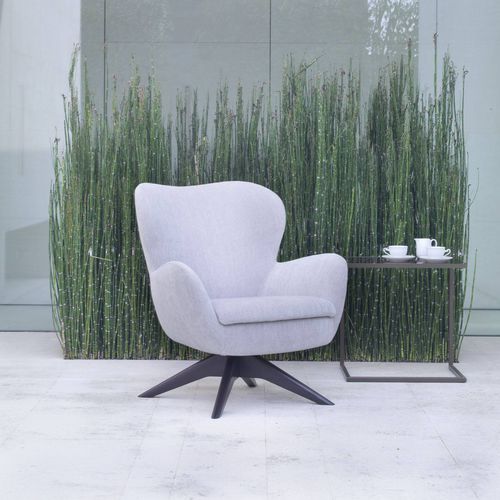 Contemporary armchair - SUSHI - Gyform - fabric / metal / wooden