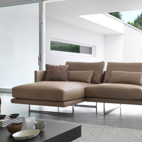 Contemporary daybed - ZELIG - Gyform - fabric / leather / indoor