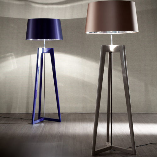 Floor-standing lamp - BON TON - Haute Couture by Costantini Pietro - beech / contemporary / corded