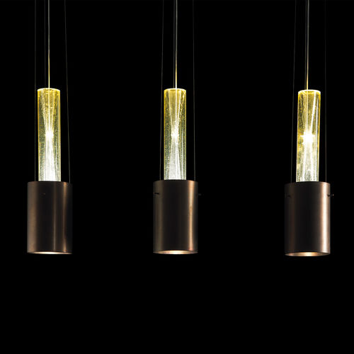 Pendant lamp - GHOST - Henge - brass / resin / contemporary