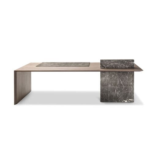 Executive desk - CARTESIANO - i4 MARIANI - free-standing / contemporary / wood veneer