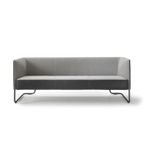 Contemporary sofa - LOUNGE - i4 MARIANI - fabric / leather / with armrests