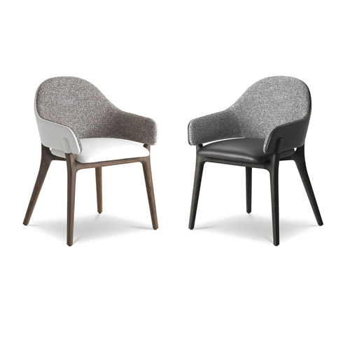 Contemporary chair - LIV - i4 MARIANI - indoor / fabric / leather