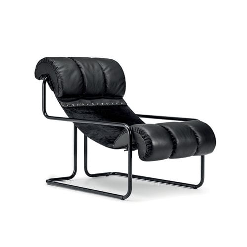 Original chaise longue - TUCROMA - i4 MARIANI - fabric / leather / cowhide