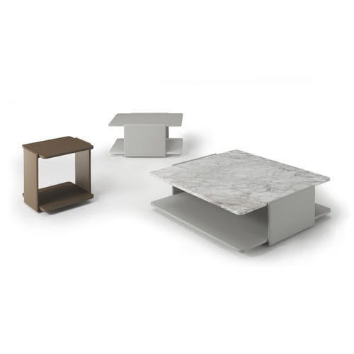 Contemporary coffee table - SELLA - i4 MARIANI - walnut / wood veneer / lacquered wood