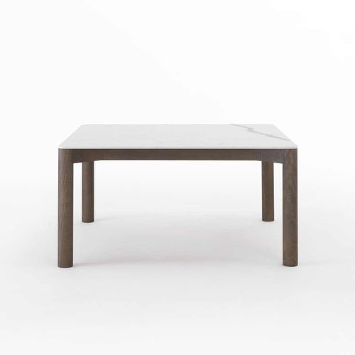 Contemporary coffee table - RADIUS - I.T.F. DESIGN SRL - ceramic / solid wood base / ash base