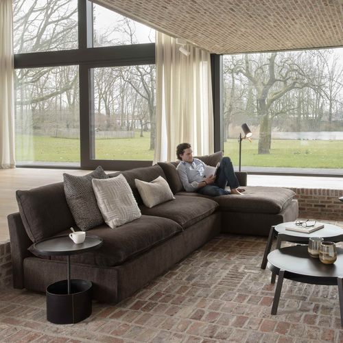 Modular sofa - WEEK/ ND - Indera nv - contemporary / fabric / brown