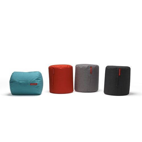 Contemporary pouf - BUTT - Innovation Randers a/s - fabric / leather / round