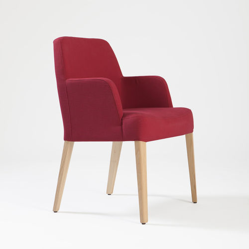 Contemporary chair - AISHA P - Livoni Edoardo & Figlio - indoor / fabric / leather