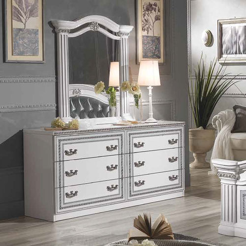 Traditional chest of drawers - AWH4 - M.C.S. - lacquered wood / not specified / white