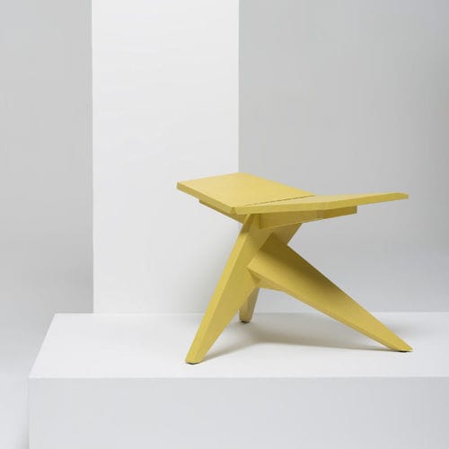 Original design stool - MEDICI  - Mattiazzi - ash / walnut / wooden base