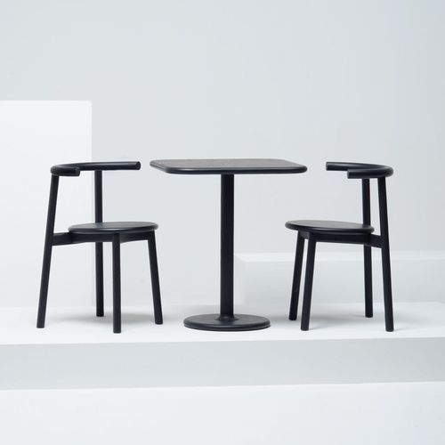 Contemporary bistro table - SOLO - Mattiazzi - oak / ash / wooden base