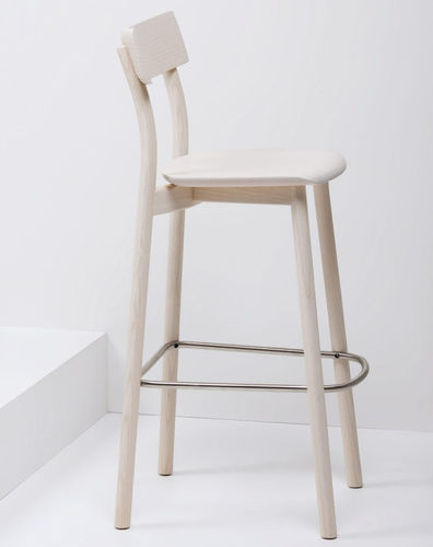 Contemporary bar chair - CHIARO - Mattiazzi - indoor / oak / ash