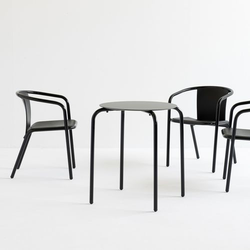 Contemporary table - MX 518 - et al. - aluminum / round / stackable