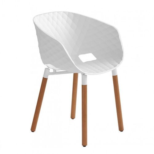 Contemporary chair - Uni-Ka 601 - et al. - indoor / polypropylene / beech base